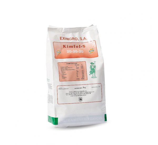 Saco de fertilizante Eximgro Kimfol-S (20-20-20)